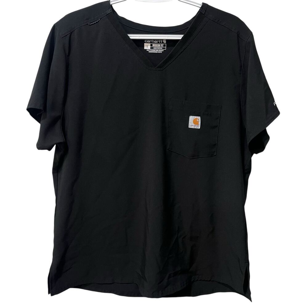 Carhartt *Bundle of 4* Women's Force Flex Scrub Tops Black Large